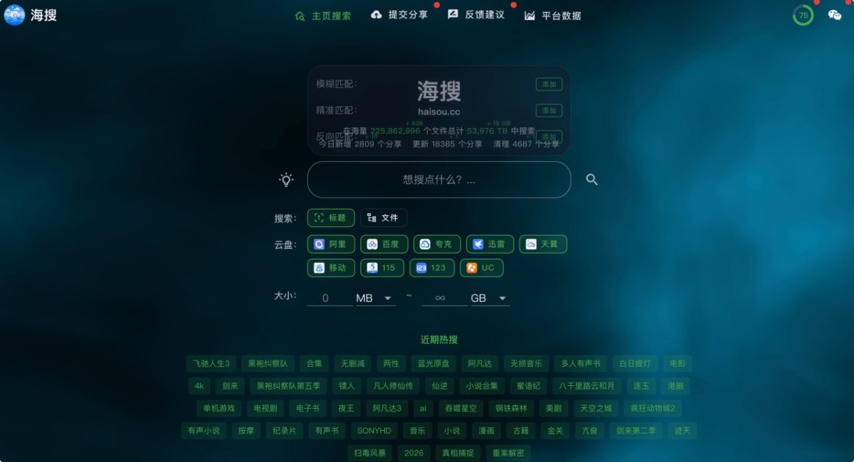 海搜 (Haisou)：在线网盘资源搜索工具